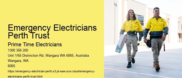 Emergency Electrical Support by Perth Electricians