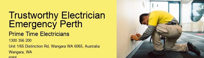 Trustworthy Electrician Emergency Perth